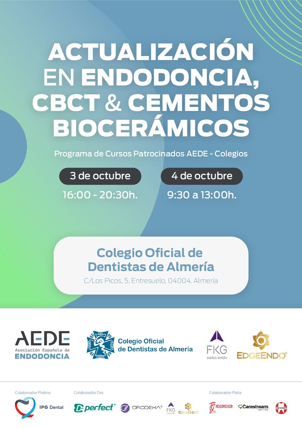 ACTUALIZACIÓN EN ENDODONCIA, CBCT & CEMENTOS BIOCERÁMICOS